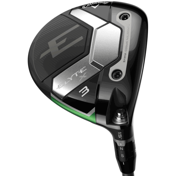 Callaway Elyte X Golf Fairway Loft: 15° Adjustable (3 Wood) Shaft: Project X Denali Charcoal 60 Regular Flex Grip: Golf Pride Tour Velvet 360 - RH