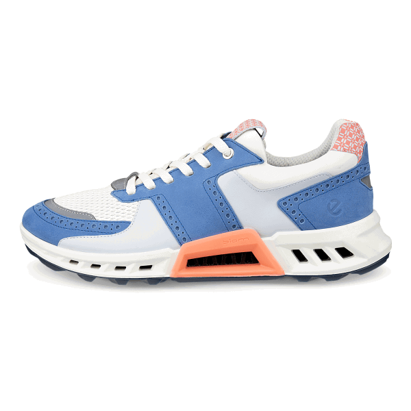 ECCO Biom C4 Golf Shoes Federal Blue / White / Burnt Coral Size 45